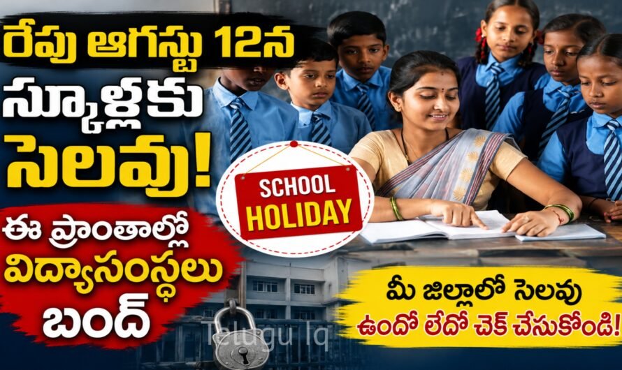 School Holiday: ఆగస్టు 12న సెలవు.. ఈ ప్రాంతాల్లో స్కూళ్లు, కాలేజీలు బంద్