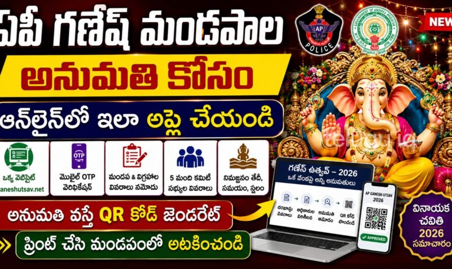 ఏపీలో గణేష్ మండపాలకు ఆన్‌లైన్‌లో అనుమతి.. ఇంటి నుంచే అప్లై చేయండి! పూర్తి విధానం ఇదే